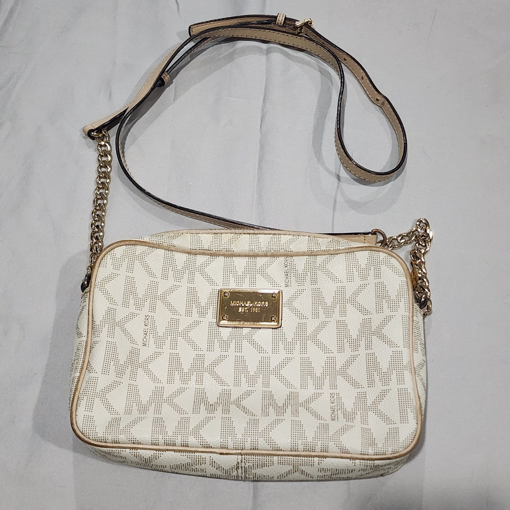 Michael Kors Cream Crossbody Bag